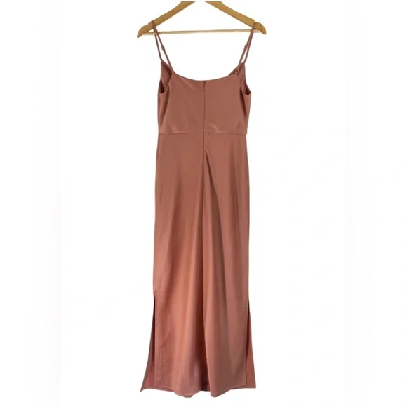 Anthropologie BHLDN Cali Satin Cowl-Neck Midi Slip Dress NWT - Picture 6 of 16